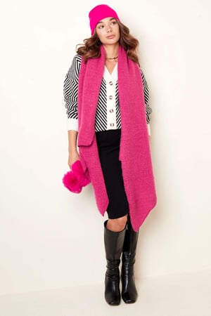 Cardigan en maille rayé noir et blanc Noir & White S/M h5 Image5